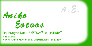 aniko eotvos business card